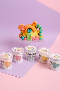 Doğal Oyun Hamuru - Eco Cup- 5'li Pastel Renkler Ara Renkler 5x125gr ürün fotoğrafı