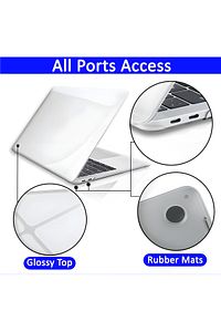 Apple Macbook Air 13.6 M2 M3 M4 Çip 2022 2024 2025 A2681 A3113 A3240 Kılıf Şeffaf Tam Koruma Kapak ürün fotoğrafı