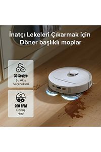 Qrevo S Akıllı Robot Süpürge Beyaz ürün fotoğrafı