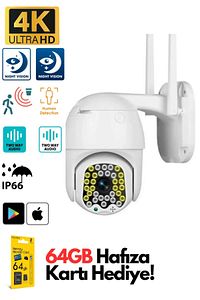 360° 1.5inc Ip Güvenlik Kamera Gece Görüş Sensörlü Harekete Duyarlı 1080p 4k Ip Güvenlik Kamerası ürün fotoğrafı