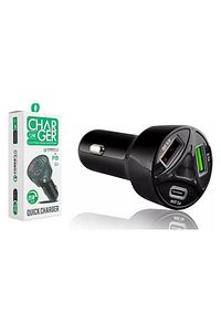 Cr10 3 Çıkışlı Çakmaklık Şarj Seti Usb Type-c Car Charger 55w 3.0a Hızlı Şarj Pd/qc ürün fotoğrafı