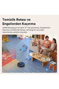 Vacuum Cleanner Q8 Max Robot Süpürge Siyah ürün fotoğrafı