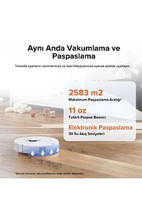 Q7 Max Beyaz Akıllı Robot Süpürge ürün fotoğrafı