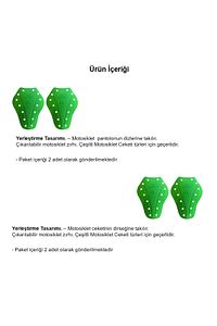 PT01 - Motosiklet Diz Koruma Pedi | Darbe Emici, Darbe Anında Sertleşen, Level 1 Koruma Pedi ürün fotoğrafı