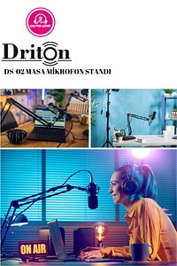 DS-02 PROFESYONEL KONDENSER MASA TİPİ MİKROFON STANDI ürün fotoğrafı