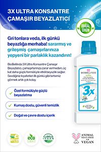 3x Ultra Konsantre Çamaşır Beyazlatıcı 750 gr ürün fotoğrafı