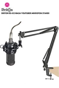 DS-02 PROFESYONEL KONDENSER MASA TİPİ MİKROFON STANDI ürün fotoğrafı