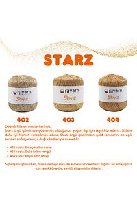 Starz 403 Örgü Ipi, Amigurumi Ipi, Punch Ipi, Simli Ip, Örgü, Süsleme Ipi, Mum Ip, Supla ürün fotoğrafı