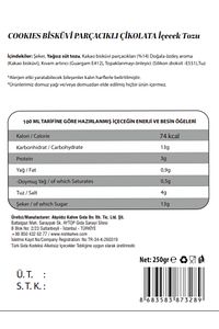 Nish İtalyan Karamel, Cookies Bisküvi Parçacıklı Çikolata Aromalı Toz İçecek 2’li Set (2X250 Gr) ürün fotoğrafı