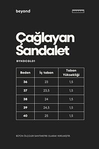 Kadın Beyaz Deri Sandalet BYNDCGL01 ürün fotoğrafı