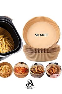 Airfryer (HAVA FRİTÖZÜ) Philips Xiaomi Fritöz Pişirme Kağıdı 50 Adet ürün fotoğrafı