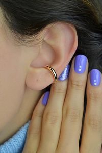 Düz Sıkıştırmalı Kıkırdak Küpesi Earcuff ürün fotoğrafı