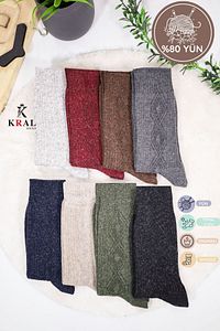 Kadın Kışlık Termal Etkili (5 ÇİFT) Çorap Lambswool Yünlü (36-40 BEDEN) ürün fotoğrafı