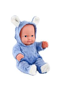 Konuşan Tavşanlı Et Bebek – Mavi/pembe/beyaz Renk Seçenekli – Yazlık Oyuncak - 23 Cm ürün fotoğrafı