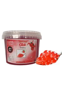 Çilek Aromalı Bubble Tea Incileri 1000 Gr.-popping Boba-bubble Tea -tapyoka Incileri ürün fotoğrafı