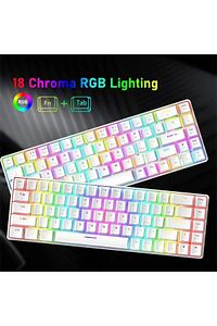 T60 Siyah Mavi Blue Switch App Uygulamalı Mekanik Rgb Klavye Kablolu Gaming Oyuncu Klavyesi ürün fotoğrafı