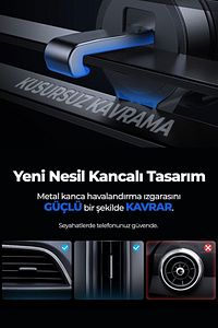 by Deji Kancalı Araç İçi Premium Telefon Tutucu - Araba Telefon Tutacağı Havalandırma İçin ürün fotoğrafı