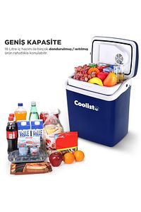Clt18 12volt/220volt Ac/dc 18 Litre Sıcak/soğuk Oto Buzdolabı ürün fotoğrafı