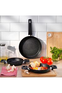 Black Stone 3 Lü Tava Sahan Seti-siyah ürün fotoğrafı