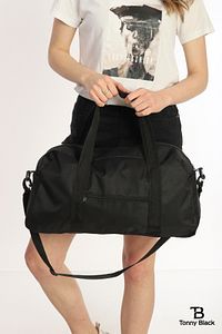 Orijinal Unisex 2 Bölmeli Önü Fermuarlı Uzun Askılı Geniş Hacimli Seyahat Gym Fitness Spor Çantası ürün fotoğrafı