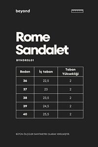 Kadın Beyaz Rome Çift Bantlı Puff Sandalet 2cm BYNDRSL01 ürün fotoğrafı