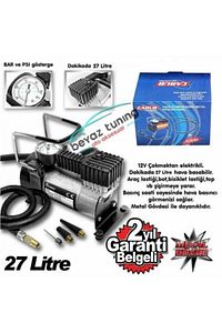Metal Görünümlü Hava Kompresörü 12 Volt ürün fotoğrafı