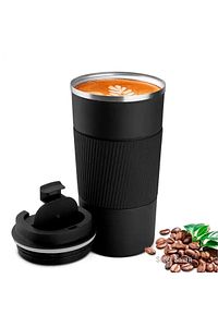 304 Pazlanmaz Çelik 500 Ml Kaydırmaz Lastikli Termos Bardak Mug Araç Kahve Çay Thermos 549 ürün fotoğrafı