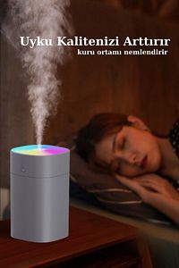 H2O Humidifier 400 Ml Ulrasonik Hava Nemlendirici Buhar Makinesi Ve Aroma Difüzörü H2o 4507 ürün fotoğrafı