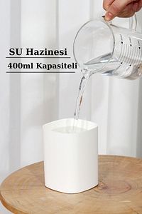 H2o Humidifier 400 ml Ulrasonik Hava - Oda- Araç Nemlendirici Buhar Makinesi Aroma Difüzörü 4507 ürün fotoğrafı