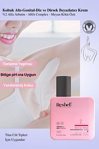 Genital Bölge Koltuk Altı Diz Dirsek Kararma Karşıtı Aydınlatıcı Renk Açıcı Krem ürün fotoğrafı
