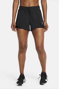 Flex Essential 2-in-1 Training Shorts Taytlı Kadın Şortu Siyah ürün fotoğrafı