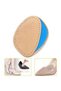 Ayakkabı Numara Küçültme Pedi, Naturel Hakiki Deri, Stiletto İçin Kaydırmaz Yarım Ayakkabı Tabanlığı ürün fotoğrafı