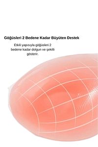 Kadın Ten Şeffaf Askılı Sihirli Büyük Gösteren Silikon Destekli Yapışkan Sütyen ürün fotoğrafı