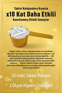 %100 Saf Ve Doğal Yüksek Biyoaktif Çift Hidrolize Kolajen Peptitler içeren Diyet Takviyesi(50günlük) ürün fotoğrafı