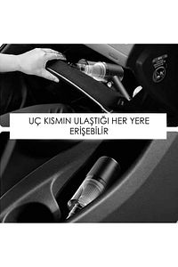 Mini Vakumlu Type C Şarjlı Araç Süpürgesi El Süpürgesi Şarjlı Çok Fonksiyonlu 5500 Pa ürün fotoğrafı
