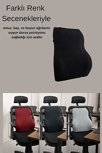 Visco Bel Yastığı Sırt Minderi Ortopedik Bel Minderi Ortopedik Sırt Yastığı %100 Visco Destek Minder ürün fotoğrafı