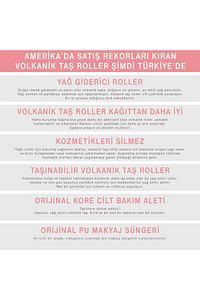 Volkanik Taş Yüz Roller, Yağ Emici, Cilt Matlaştırıcı Lav Taş + Makyaj Süngeri ürün fotoğrafı
