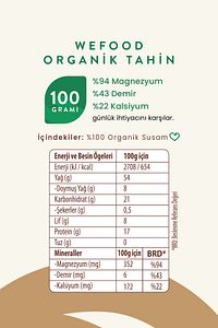 Organik Tahin 300 gr ürün fotoğrafı