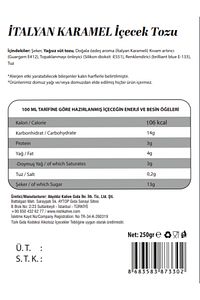 Nish İtalyan Karamel, Cookies Bisküvi Parçacıklı Çikolata Aromalı Toz İçecek 2’li Set (2X250 Gr) ürün fotoğrafı