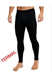 Termal Uzun Sporcu Taytı Siyah Unisex ürün fotoğrafı