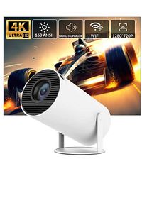Hy300 Pro 4k Taşınabilir Sinema Projeksiyon 1280*720p Ev Sineması Android Akıllı Projektör ürün fotoğrafı