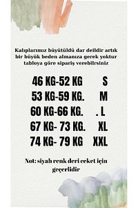 Kadın Siyah Kemerli Dericeket ürün fotoğrafı