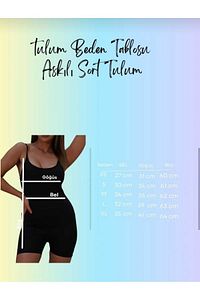Vücüda Oturan Kadın Spor Şort Tulum / Toparlayıcı Askılı Spor Tulum Body Tayt Tulum ürün fotoğrafı