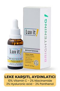 Aydınlatıcı C Vitamini Serum 30 ml - Hyaluronik Asit, Panthenol Ve Niacinamide Içeren Cilt Serumu ürün fotoğrafı