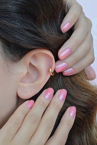 Altın Sarı Gold Renk Çelik Düz Halka Piercing Helix Kıkırdak Küpesi ürün fotoğrafı