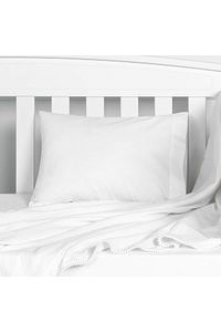 Premium Pamuklu Bebek Yastığı 1-4 Yaş Saf Silikon Dolgulu 35x45 255gr - Premium Quality Baby Pillow ürün fotoğrafı
