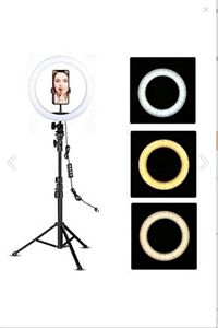 Tripot Ledli Metalik Profesyonel 5500k Youtuberfotoğraf Video Çekimi Telefon Tutucu(KUMANDA HEDİYE) ürün fotoğrafı
