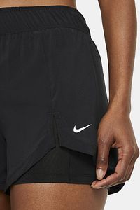 Flex Essential 2-in-1 Training Shorts Taytlı Kadın Şortu Siyah ürün fotoğrafı