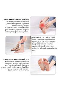 Ayakkabı Numara Küçültme Pedi, Naturel Hakiki Deri, Stiletto İçin Kaydırmaz Yarım Ayakkabı Tabanlığı ürün fotoğrafı