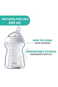 Chicoo Naturalfeelıng Cam Biberon 0 Ay 250 ml ürün fotoğrafı